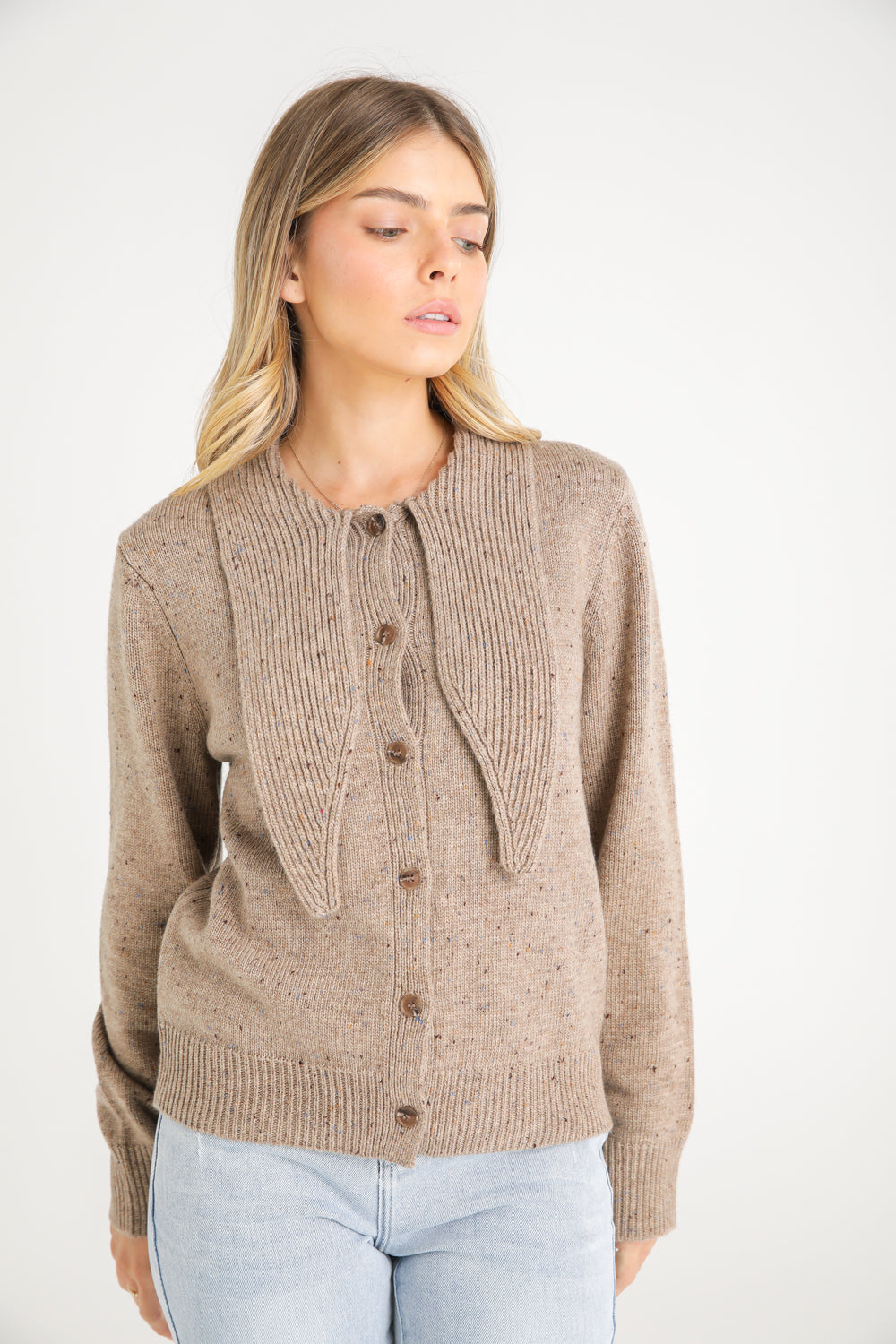 קרדיגן סריג עם קשירה קדמית לנשים | קנת קול