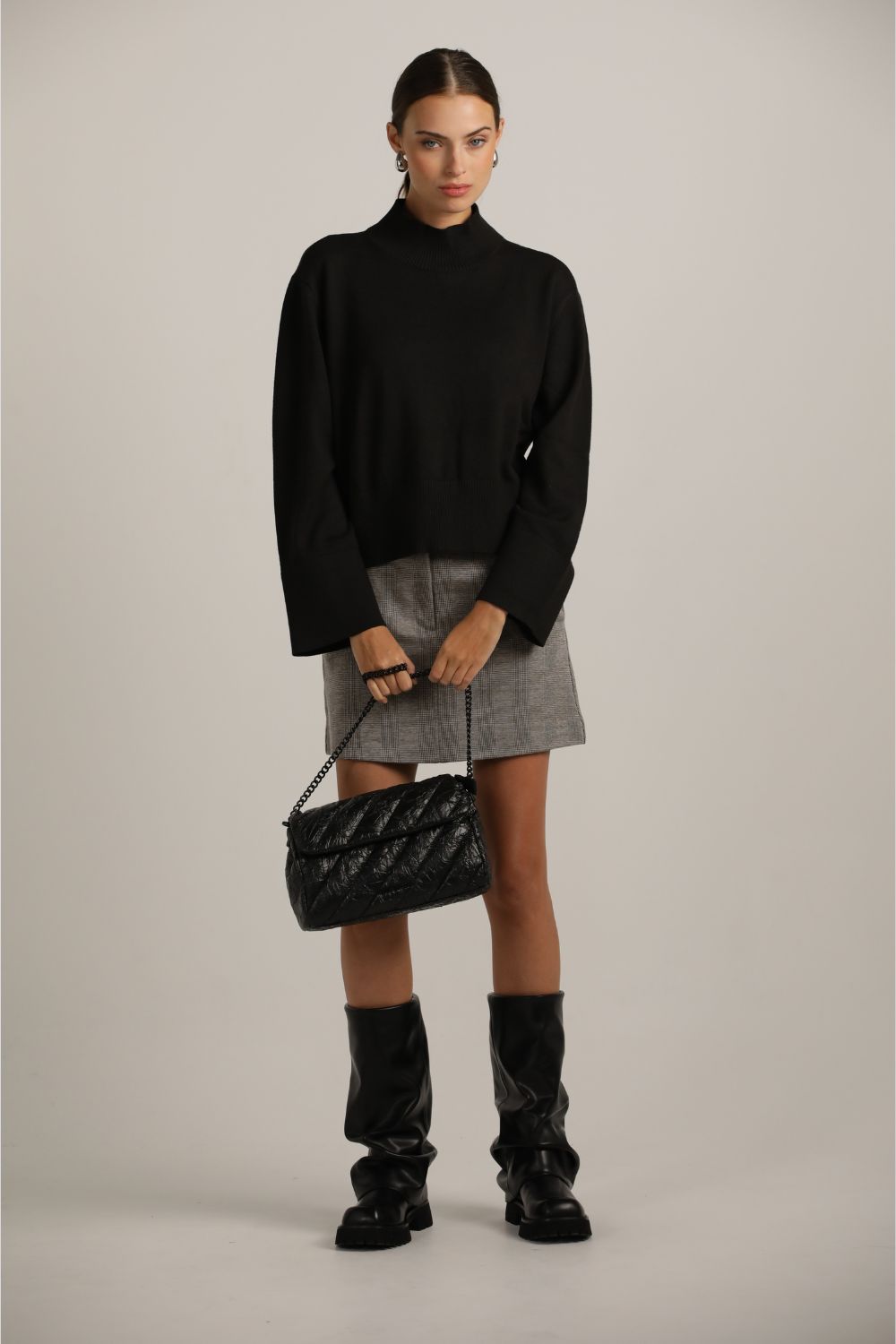 תיק צד בצבע שחור לנשים | קנת קול