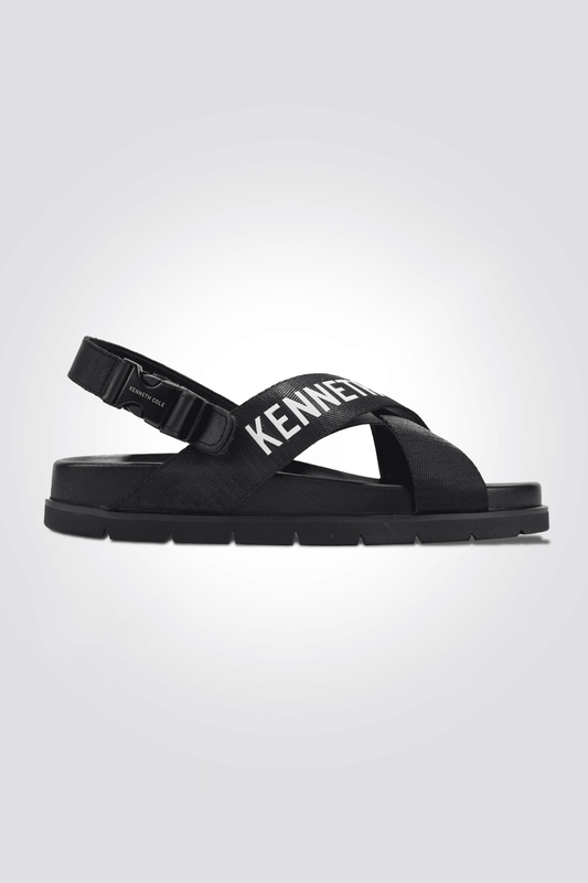 סנדלי FLAT ANKLE STRAP לנשים בצבע שחור - MASHBIR//365