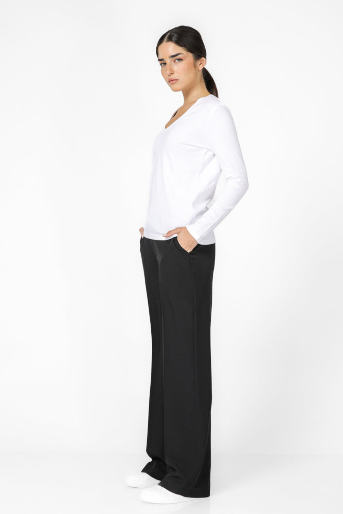 טישירט ארוכה עם מפתח וי | קנת קול