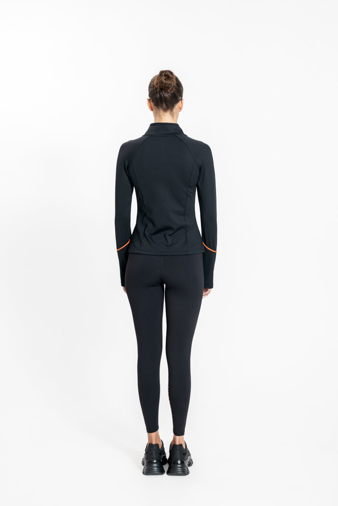 סווטשירט אימון לנשים Light Running בצבע שחור