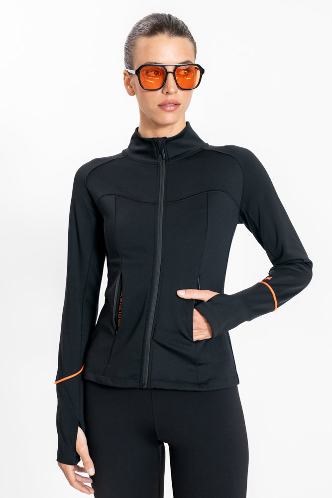 סווטשירט אימון לנשים Light Running בצבע שחור