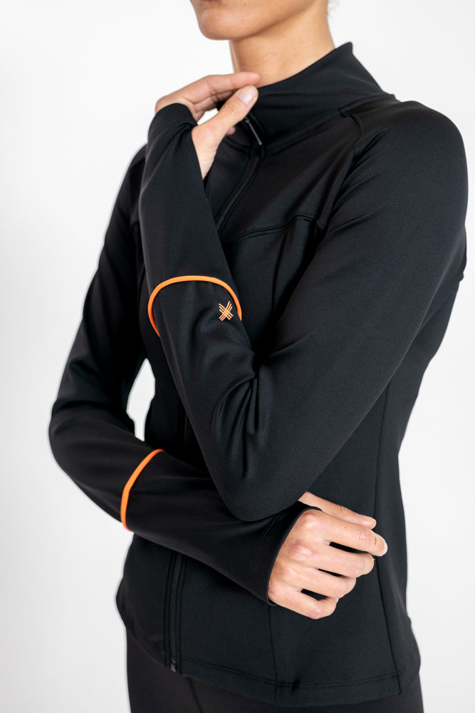 סווטשירט אימון לנשים Light Running בצבע שחור