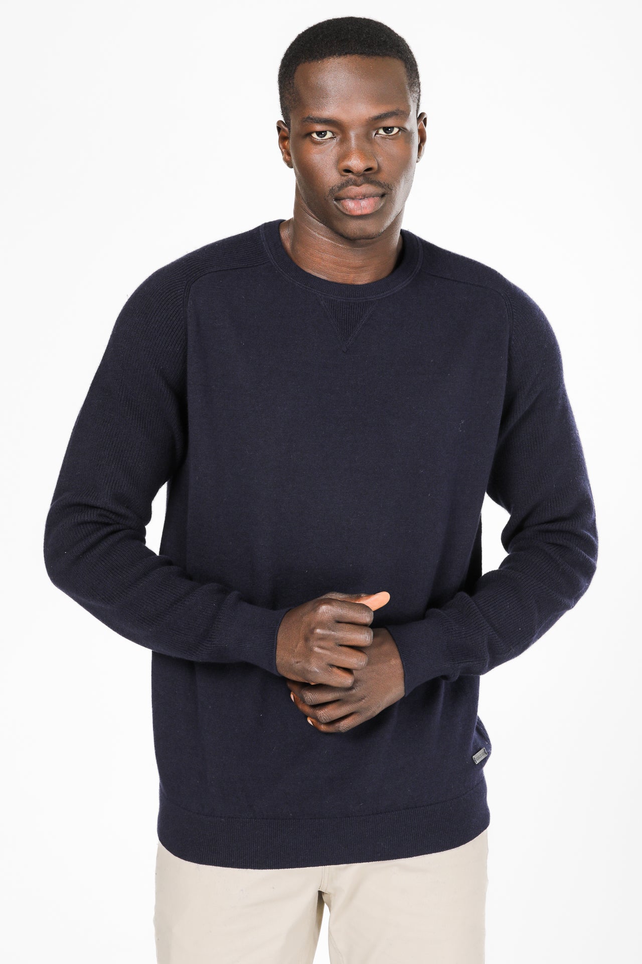 סוודר שרוול רגלן צבע נייבי