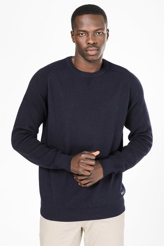 סוודר שרוול רגלן צבע נייבי