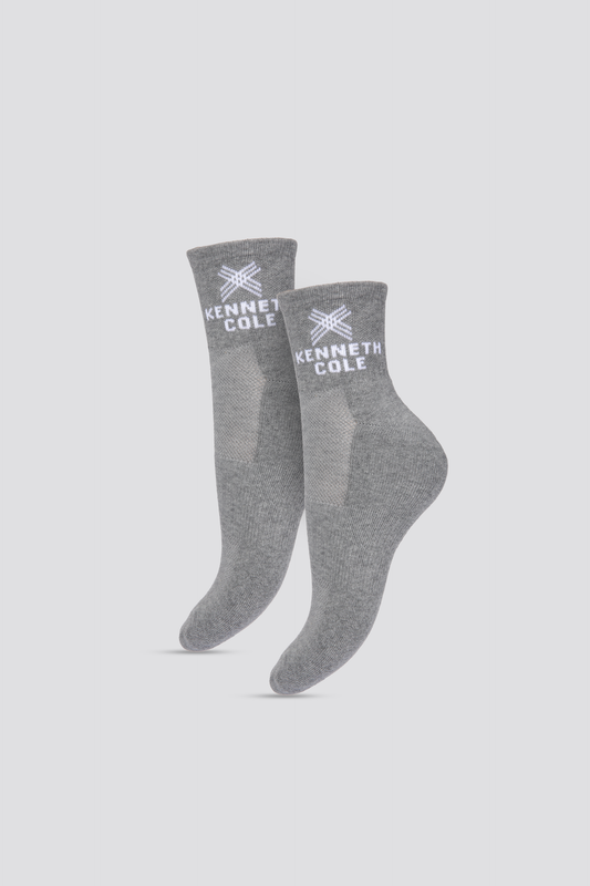 מארז 2 זוגות גרבי ספורט בצבע אפור