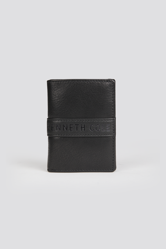 ארנק עור לגבר בצבע שחור