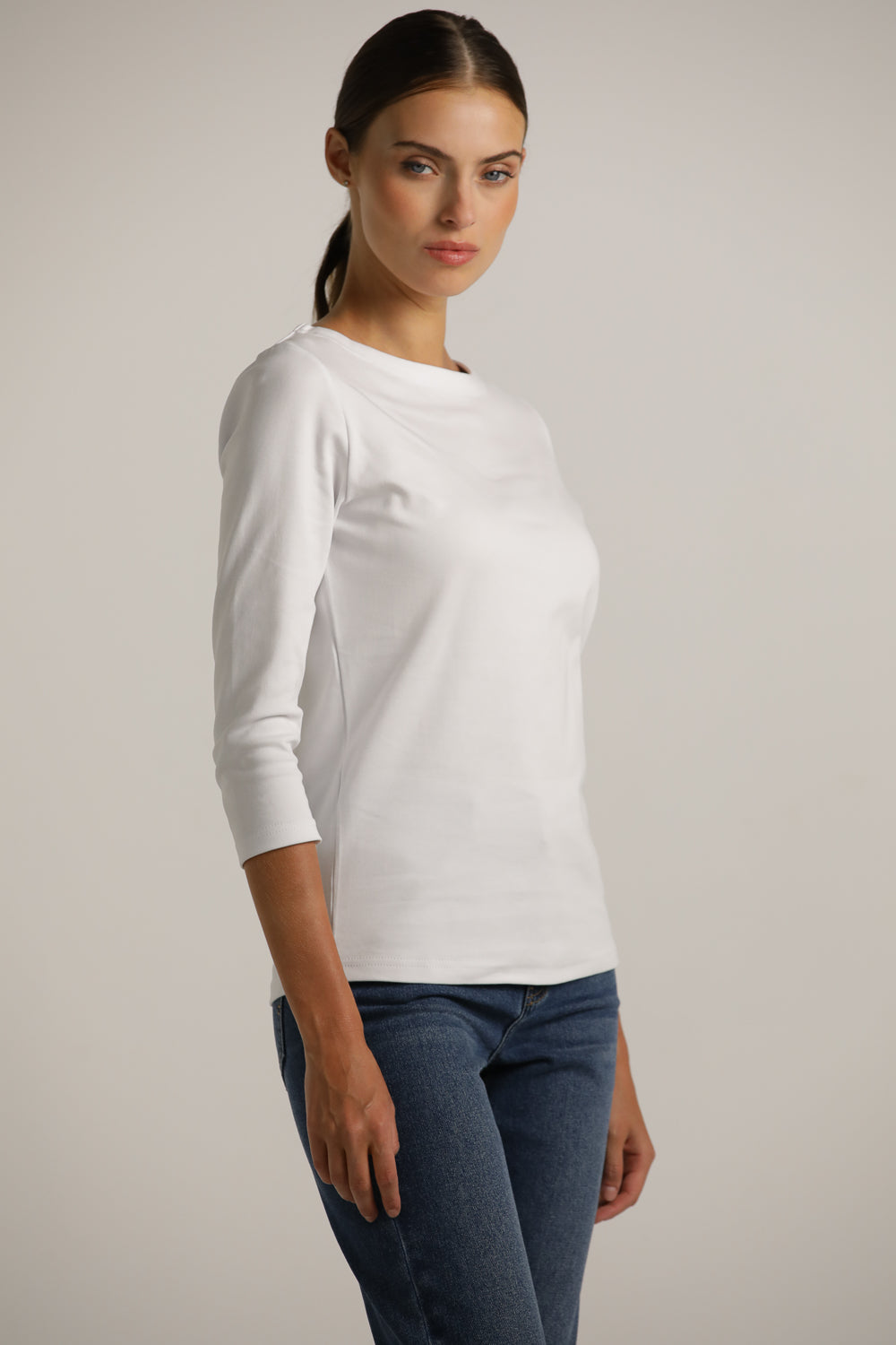 טישרט בייסיק עם שרוולים באורך 3/4  | קנת קול