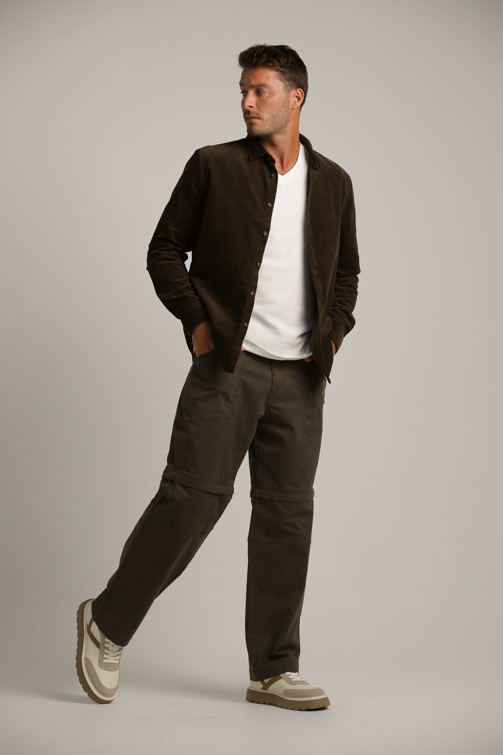 חולצה מכופתרת בסגנון קורדרוי | קנת קול