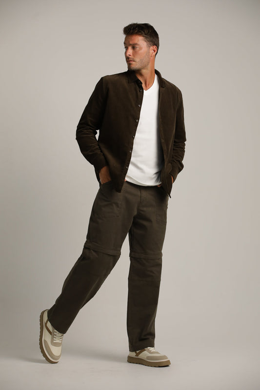 חולצה מכופתרת בסגנון קורדרוי | קנת קול