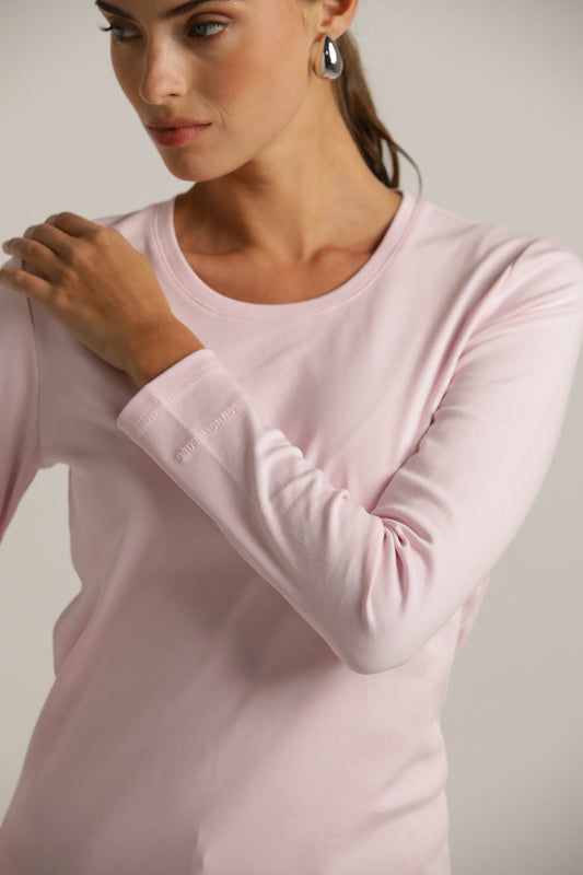 טישרט ארוכה עם צווארון עגול | קנת קול