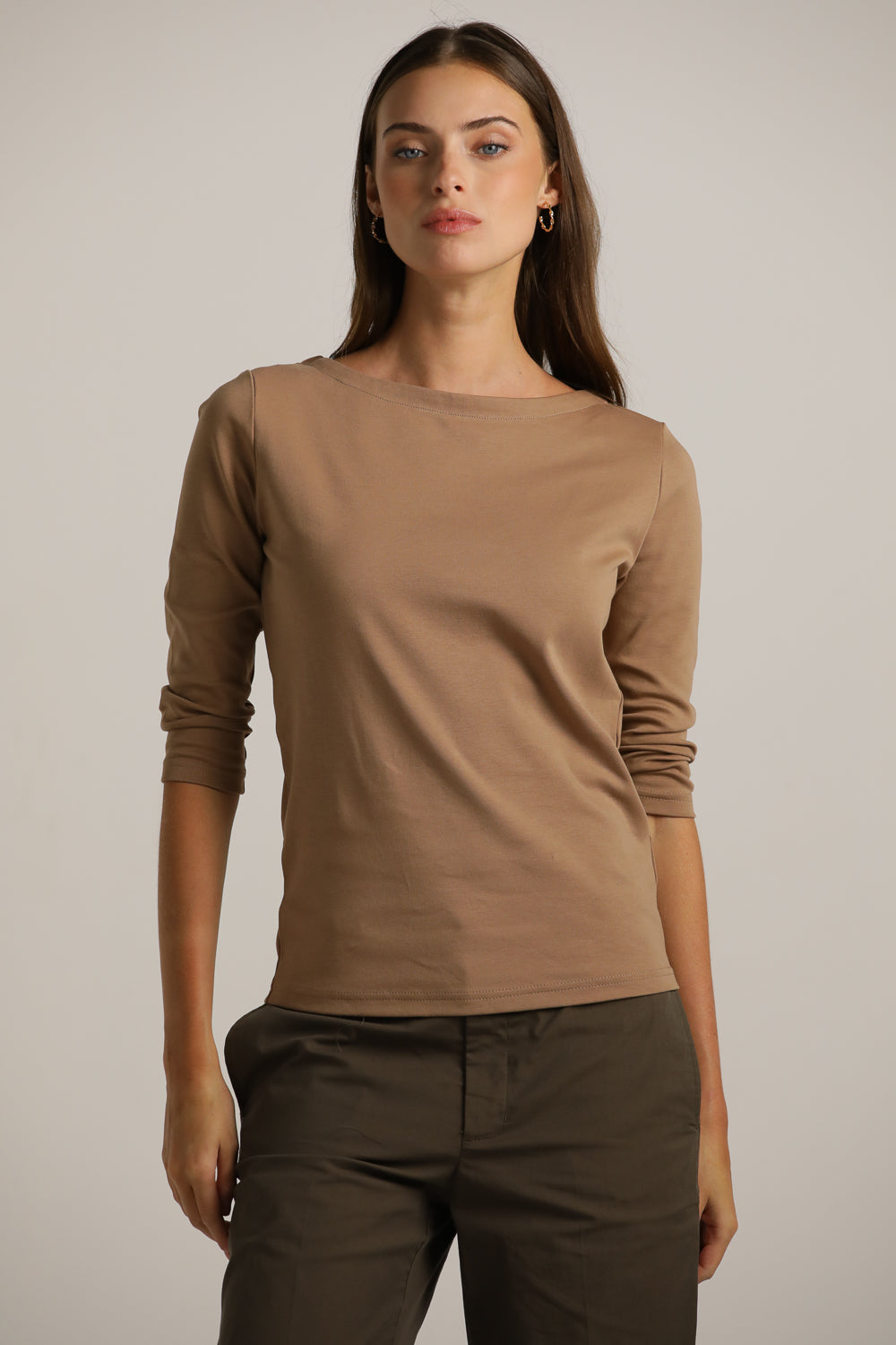 טישרט בייסיק עם שרוולים באורך 3/4  | קנת קול