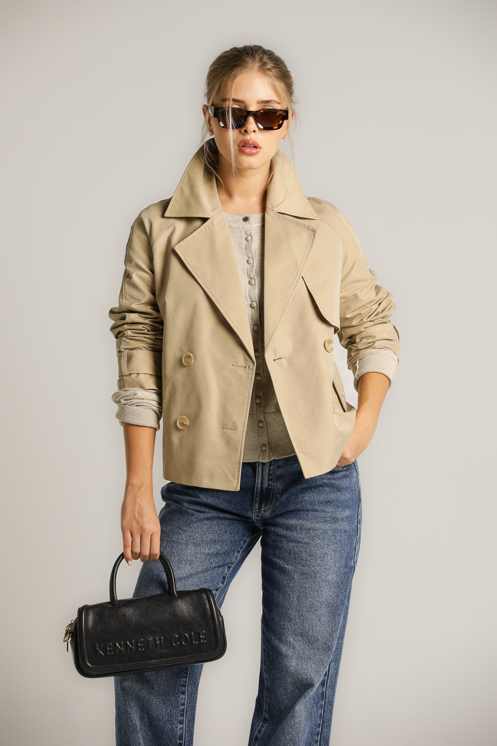 תיק צד מעור בעיצוב מלבני | קנת קול