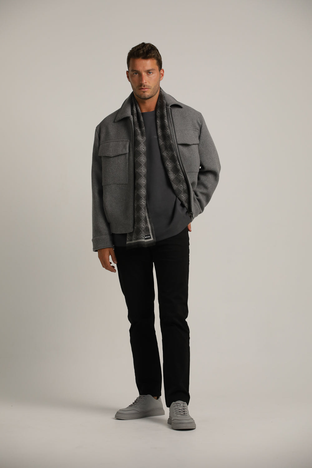 טישירט אוברסייז עם לוגו לגברים | קנת קול