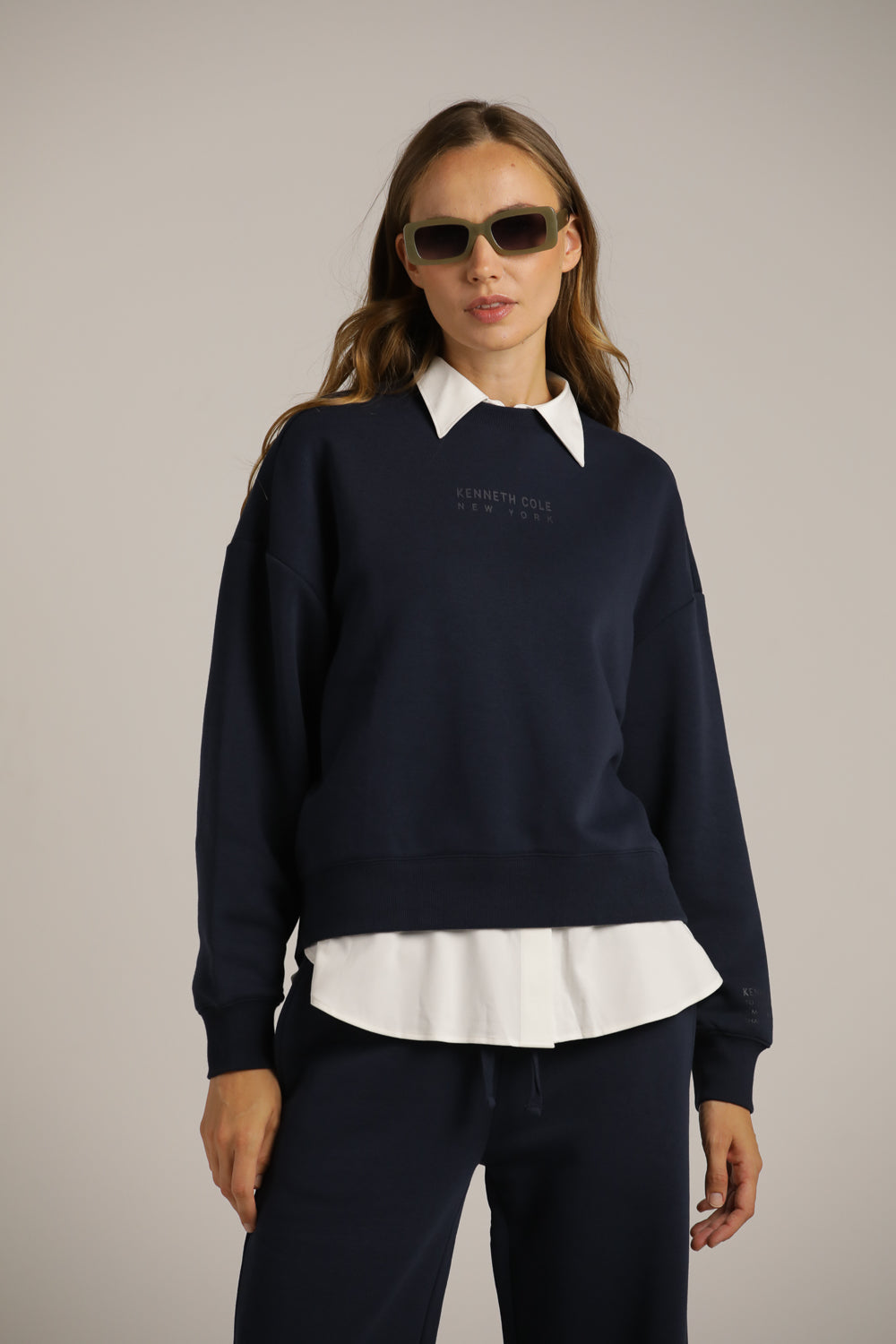 סווטשירט ממותג עם סיומת ריב | קנת קול