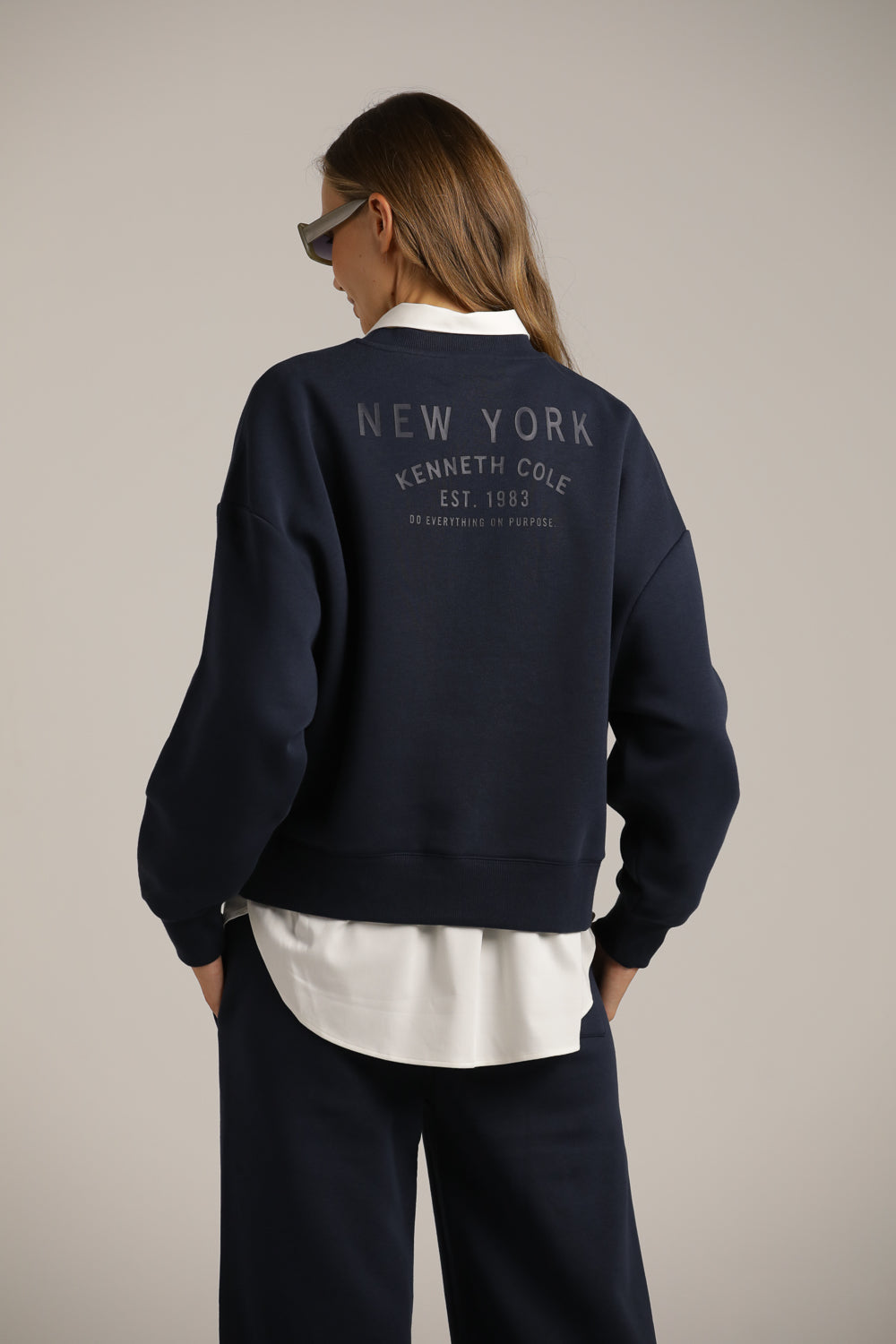 סווטשירט ממותג עם סיומת ריב | קנת קול