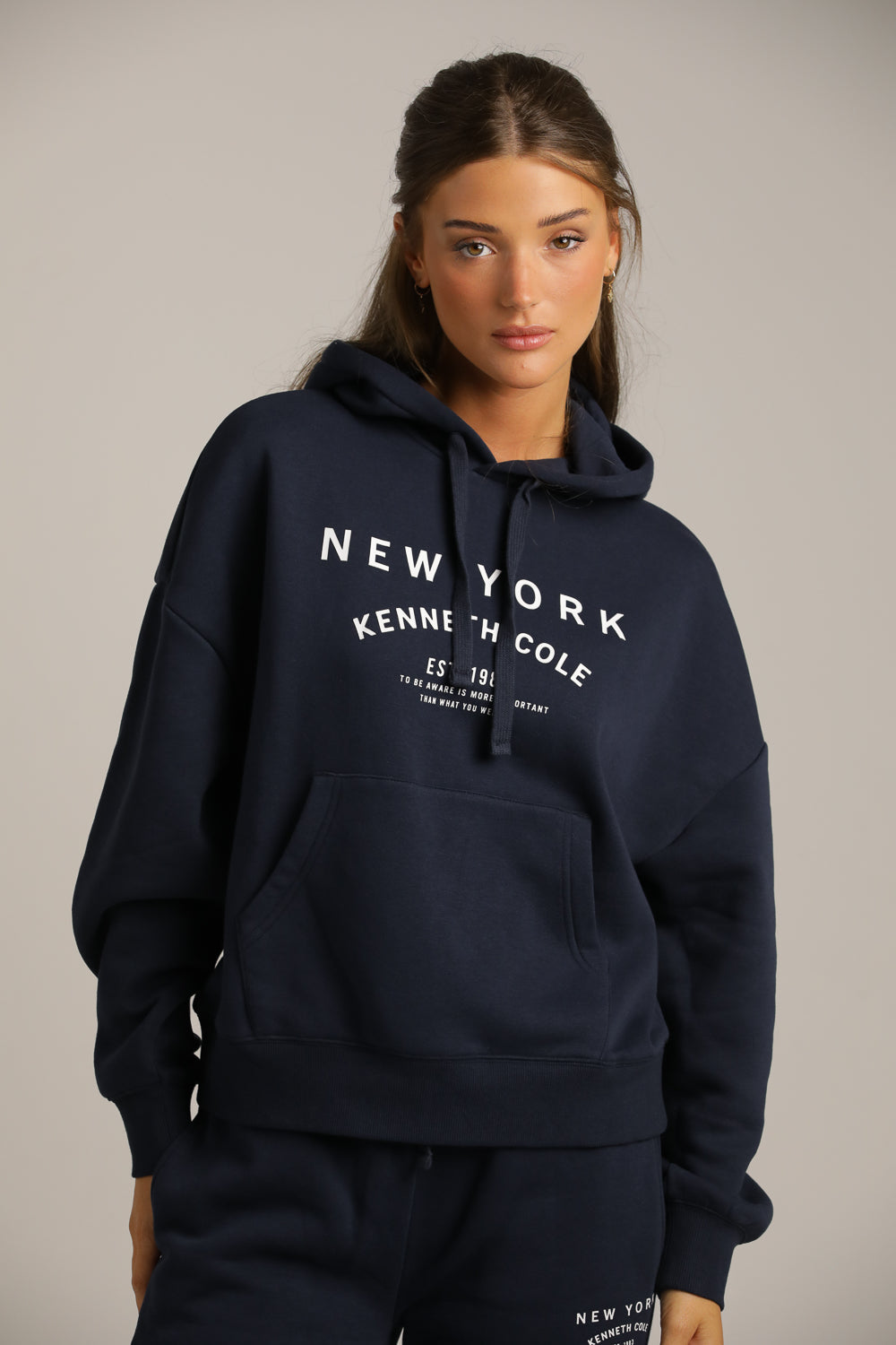 סווטשירט אוברסייז עם כיס קנגרו | קנת קול