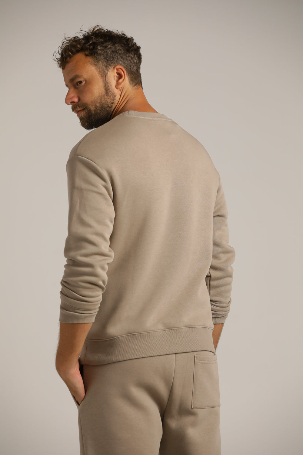 סווטשירט עם מפתח צוואר עגול | קנת קול