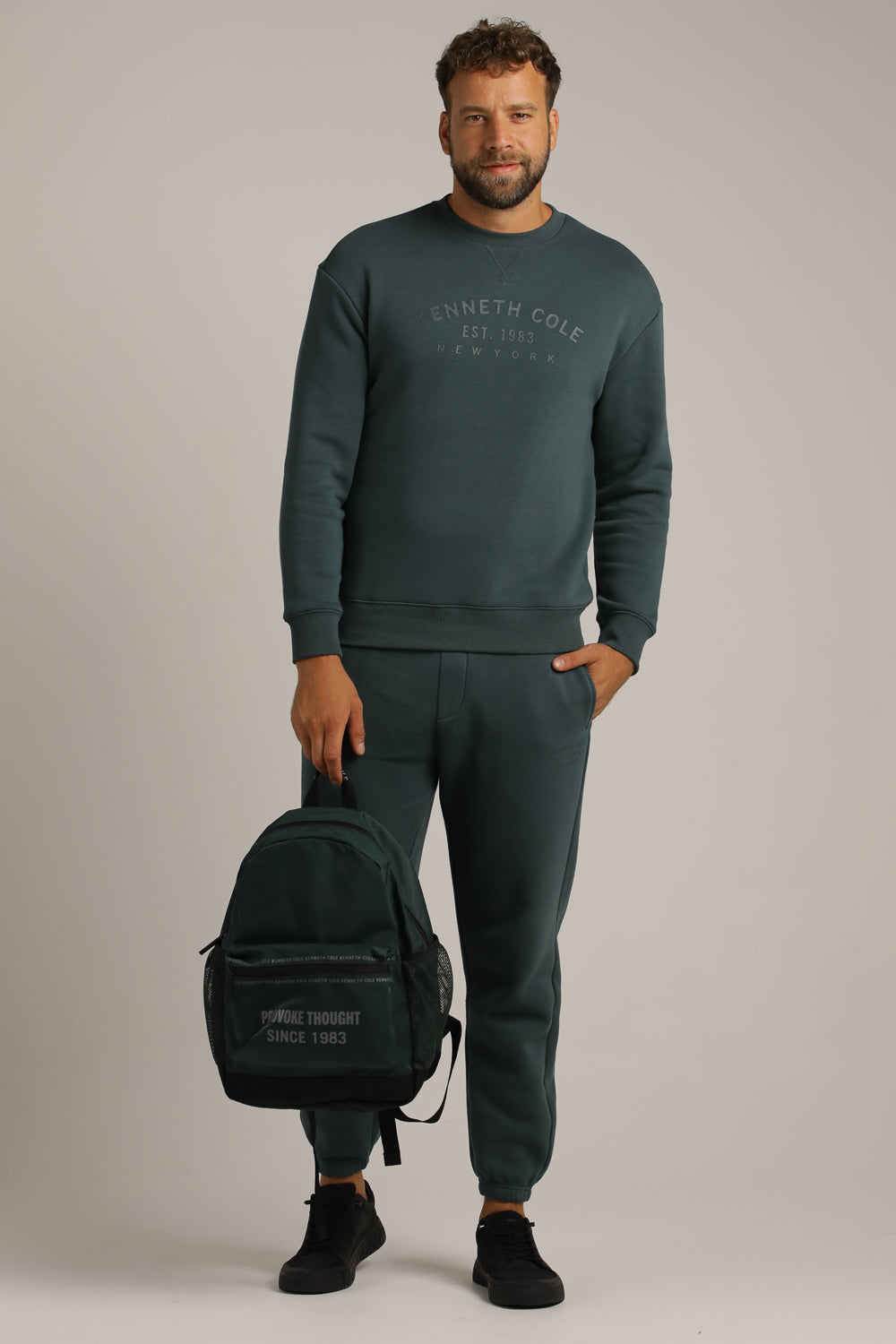 סווטשירט עם מפתח צוואר עגול | קנת קול