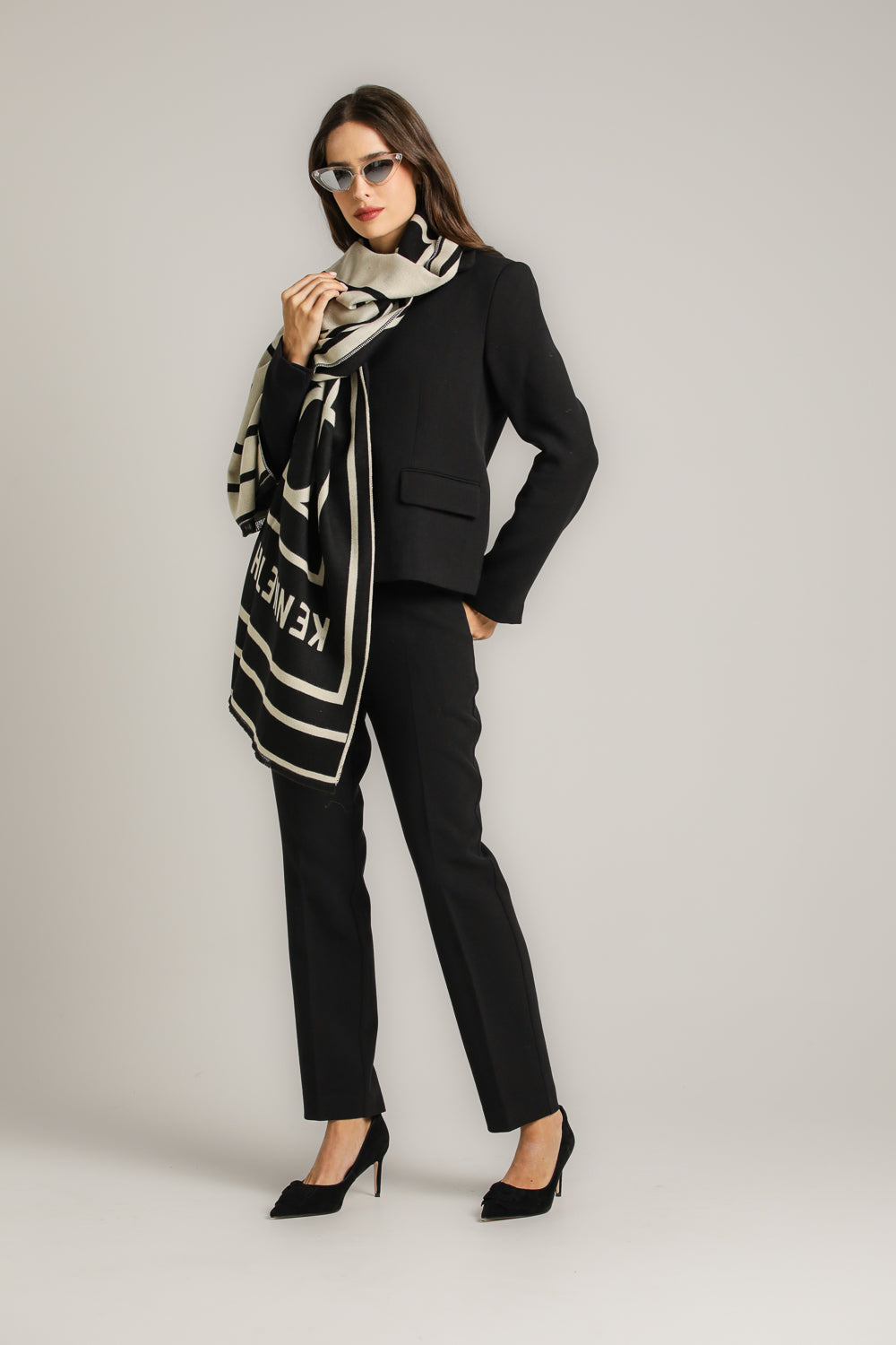 צעיף דו-צדדי ממותג לנשים | קנת קול