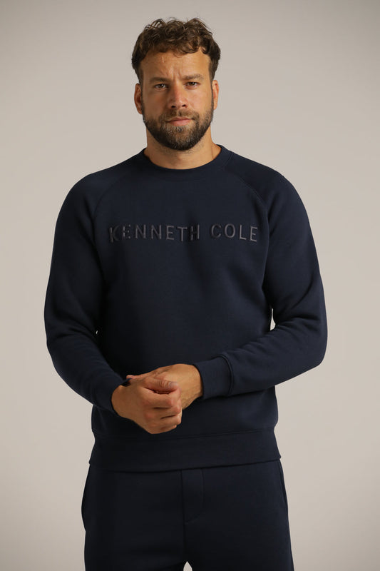 סווטשירט בגזרת רגלן עם לוגו | קנת קול