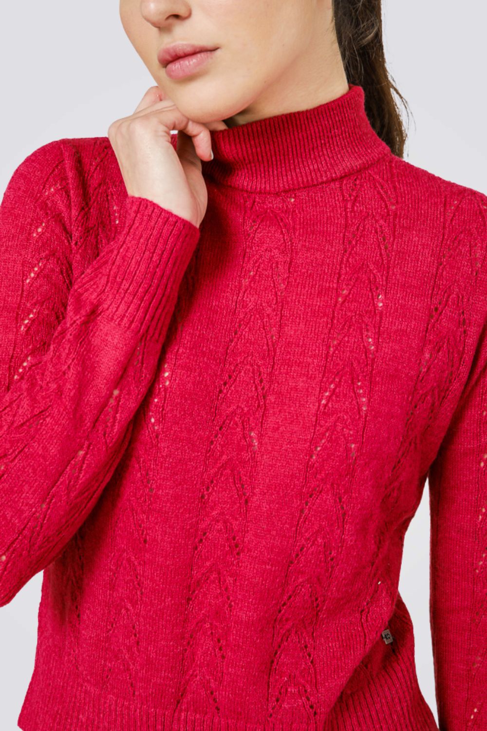 סריג גולף בטקסטורת צמות | קנת קול