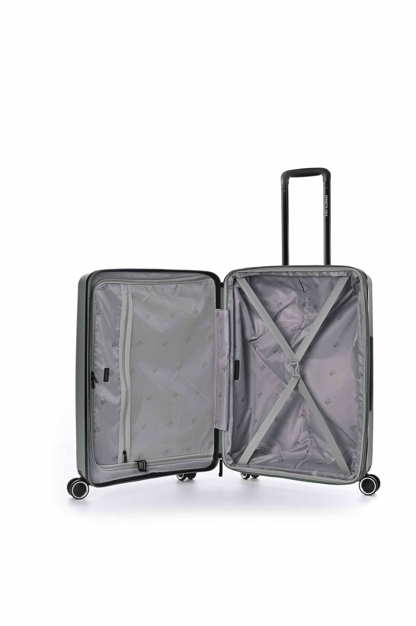 מזוודה קשיחה בינונית 24'' ESSENTIAL בצבע ירוק זית