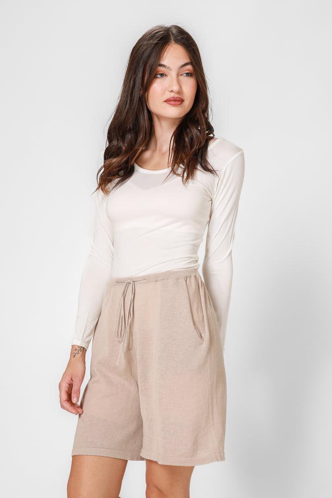 KENNETH COLE - טישירט ג'רסי בצבע לבן - MASHBIR//365