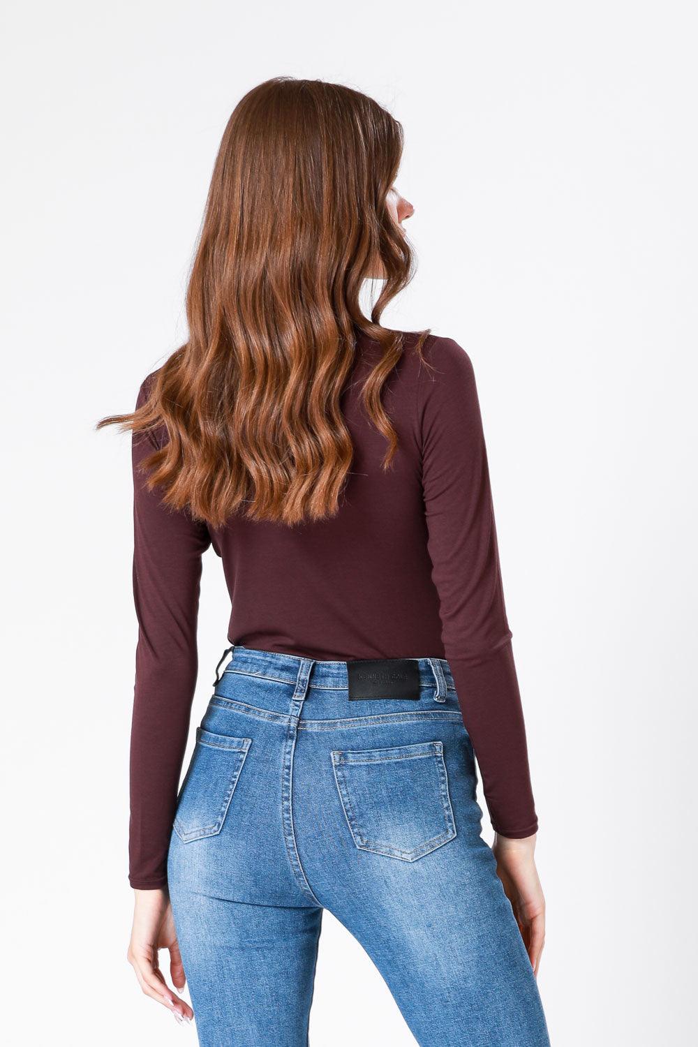 KENNETH COLE - טישירט גולף בצבע בורדו - MASHBIR//365