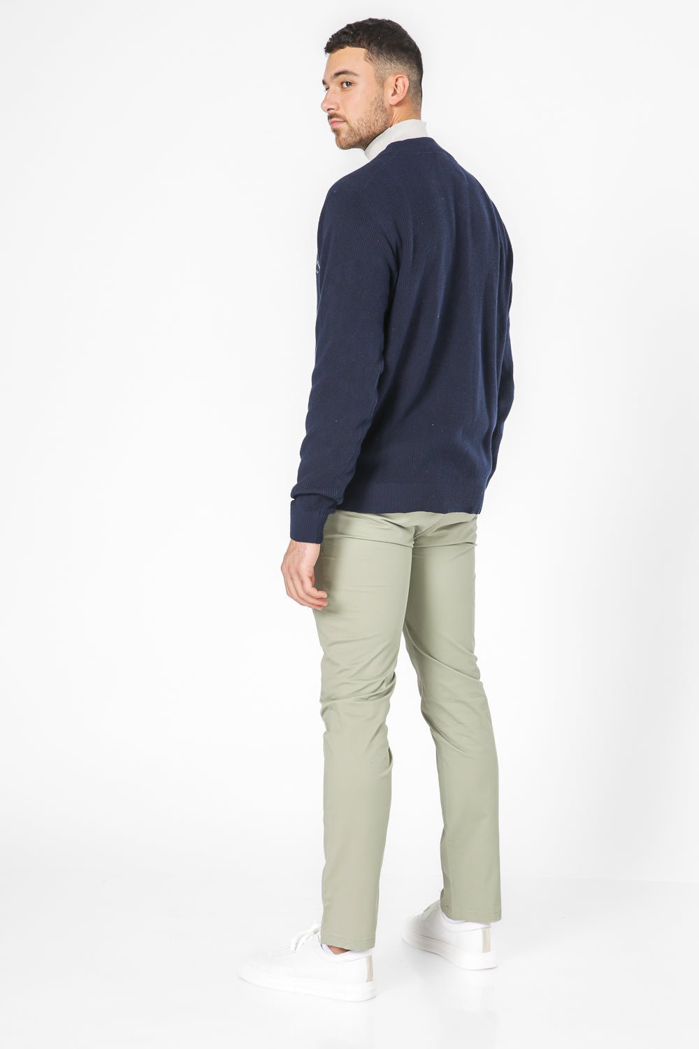 KENNETH COLE - 'קרדיגן ריב לוגו קולג - MASHBIR//365