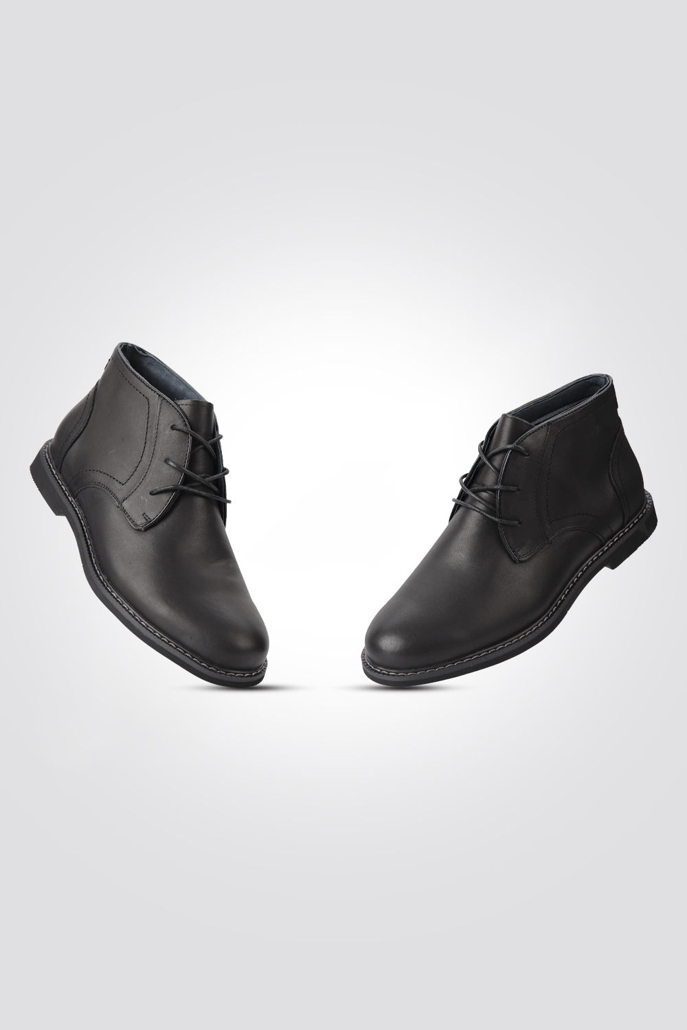 KENNETH COLE - מגפון עור לגבר בצבע שחור - MASHBIR//365