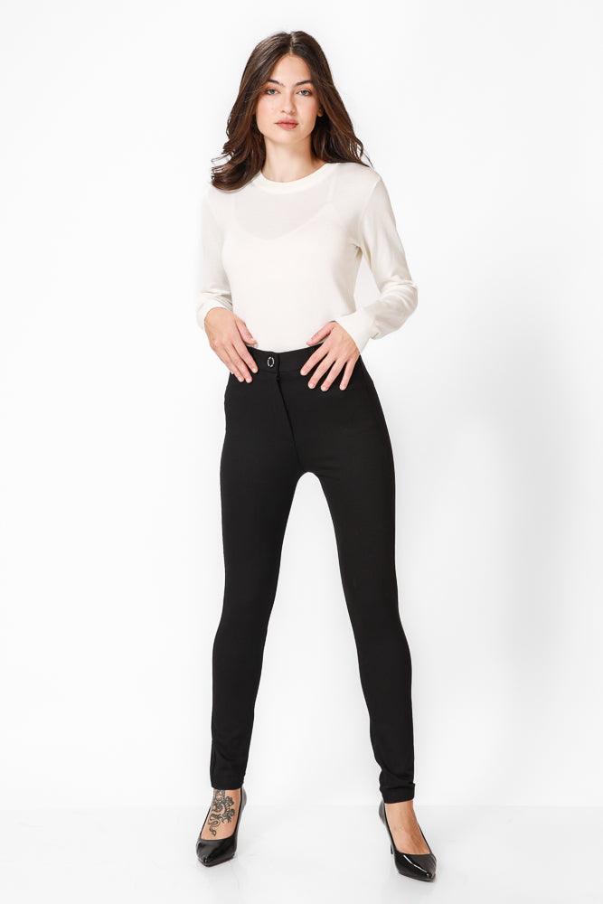 KENNETH COLE - מכנס אלגנט בצבע שחור - MASHBIR//365