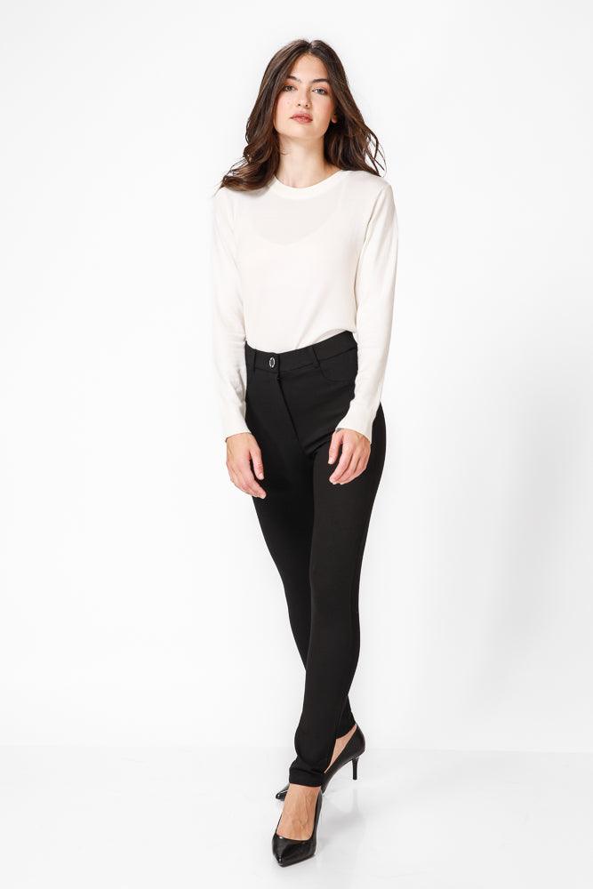 KENNETH COLE - מכנס אלגנט בצבע שחור - MASHBIR//365