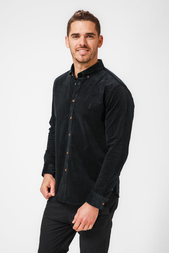 KENNETH COLE - מכופתרת קורדרוי בצבע כחול - MASHBIR//365