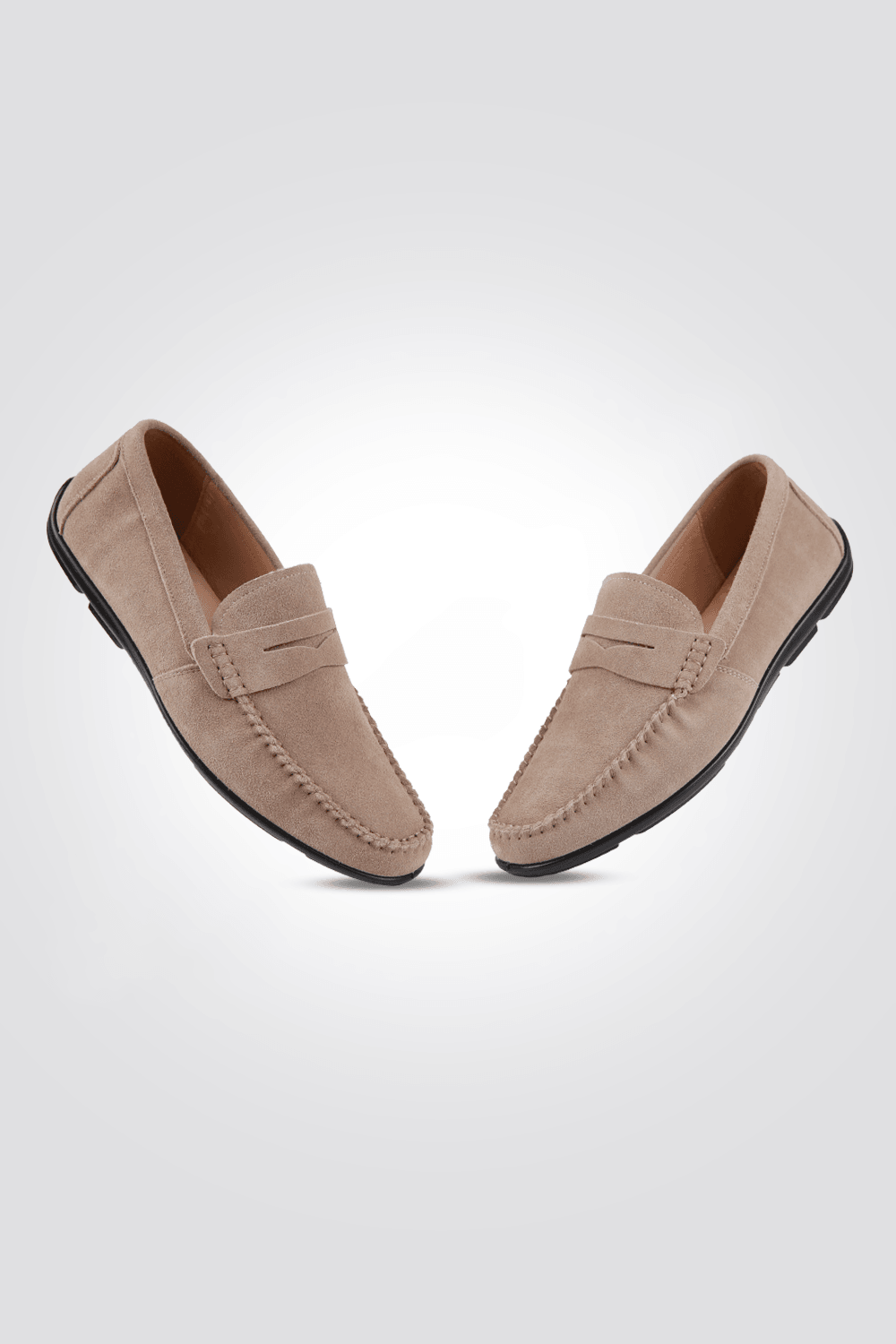 KENNETH COLE - נעל מוקסין לגבר בצבע בז' - MASHBIR//365