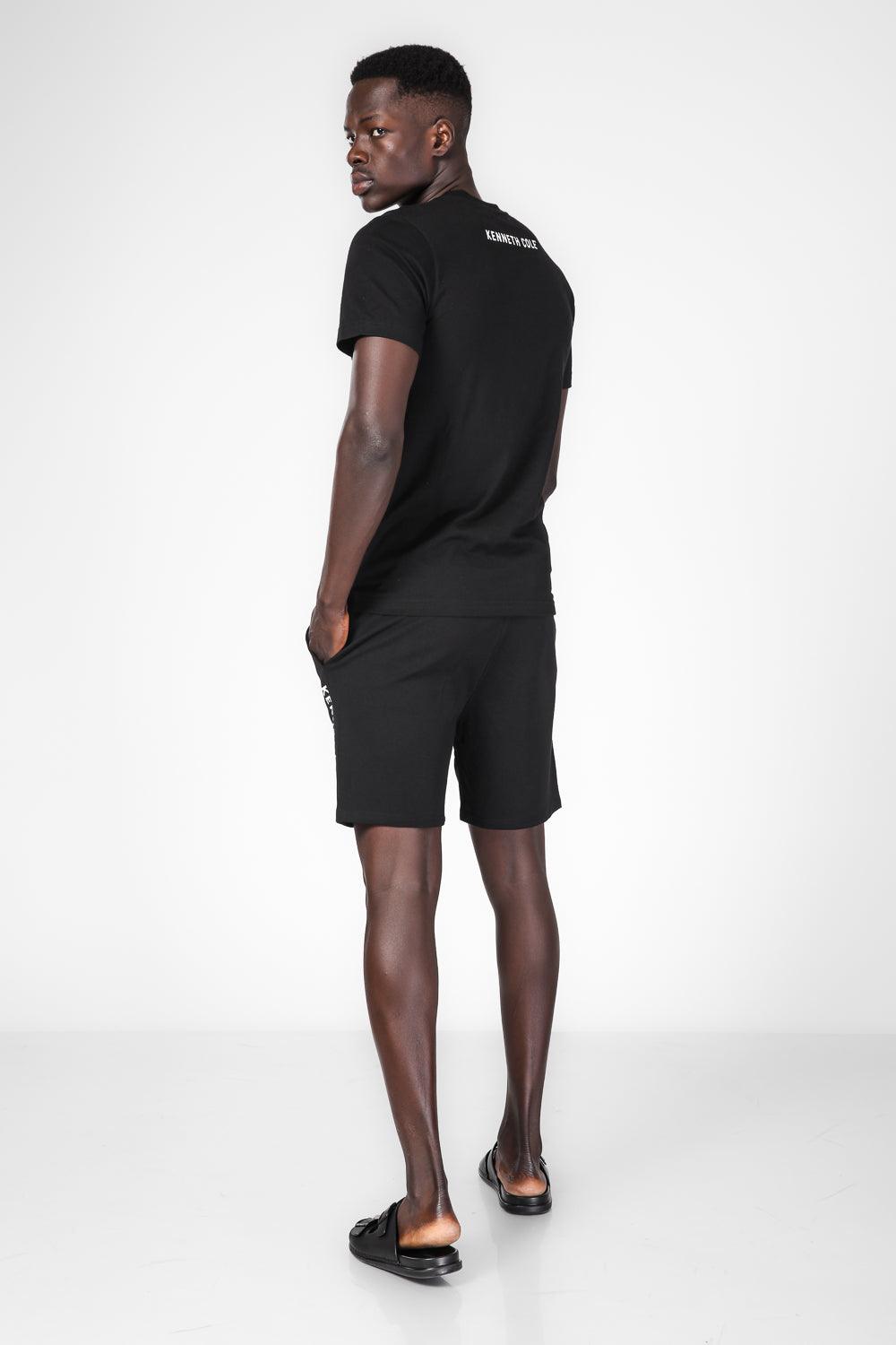 KENNETH COLE - סט פיג'מה קצרה לגבר בצבע שחור - MASHBIR//365