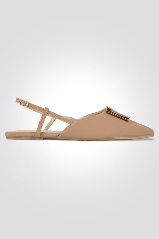 KENNETH COLE - סנדל אבזם מרובע בצבע מוקה - MASHBIR//365