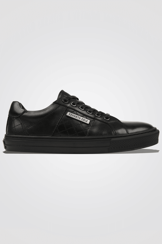 KENNETH COLE - סניקרס עור בצבע שחור - MASHBIR//365