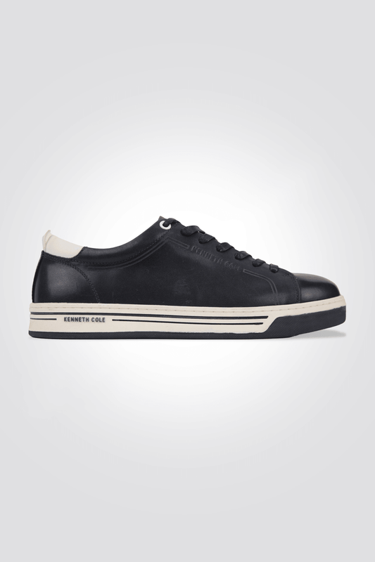 KENNETH COLE - סניקרס עור לגבר בצבע נייבי כהה - MASHBIR//365