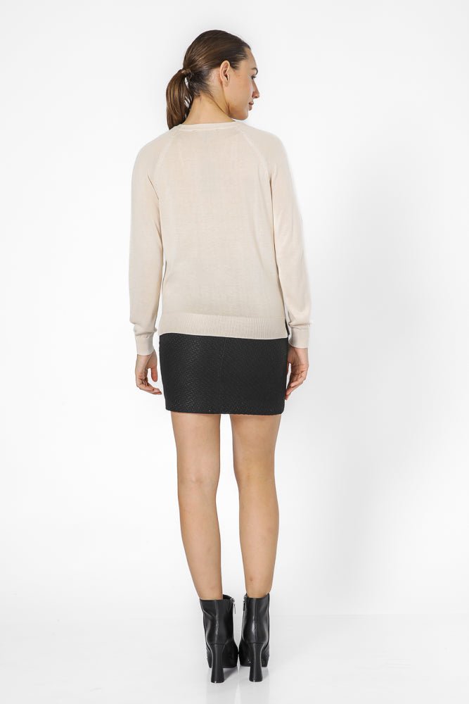 KENNETH COLE - סריג דק בצבע קרם - MASHBIR//365