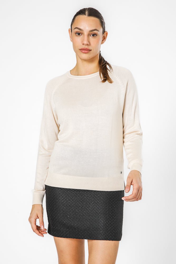KENNETH COLE - סריג דק בצבע קרם - MASHBIR//365