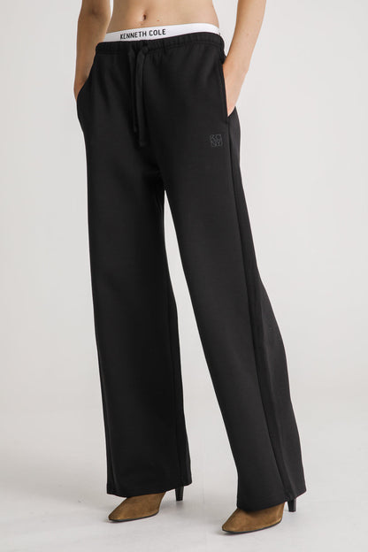 מכנסי טרנינג בגזרה ישרה | קנת קול