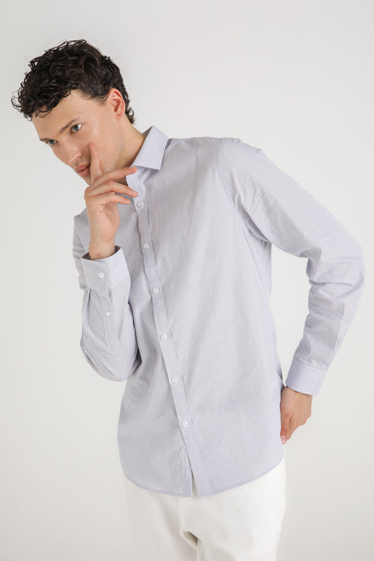 חולצה מכופתרת בעיצוב משבצות לגברים | קנת קול