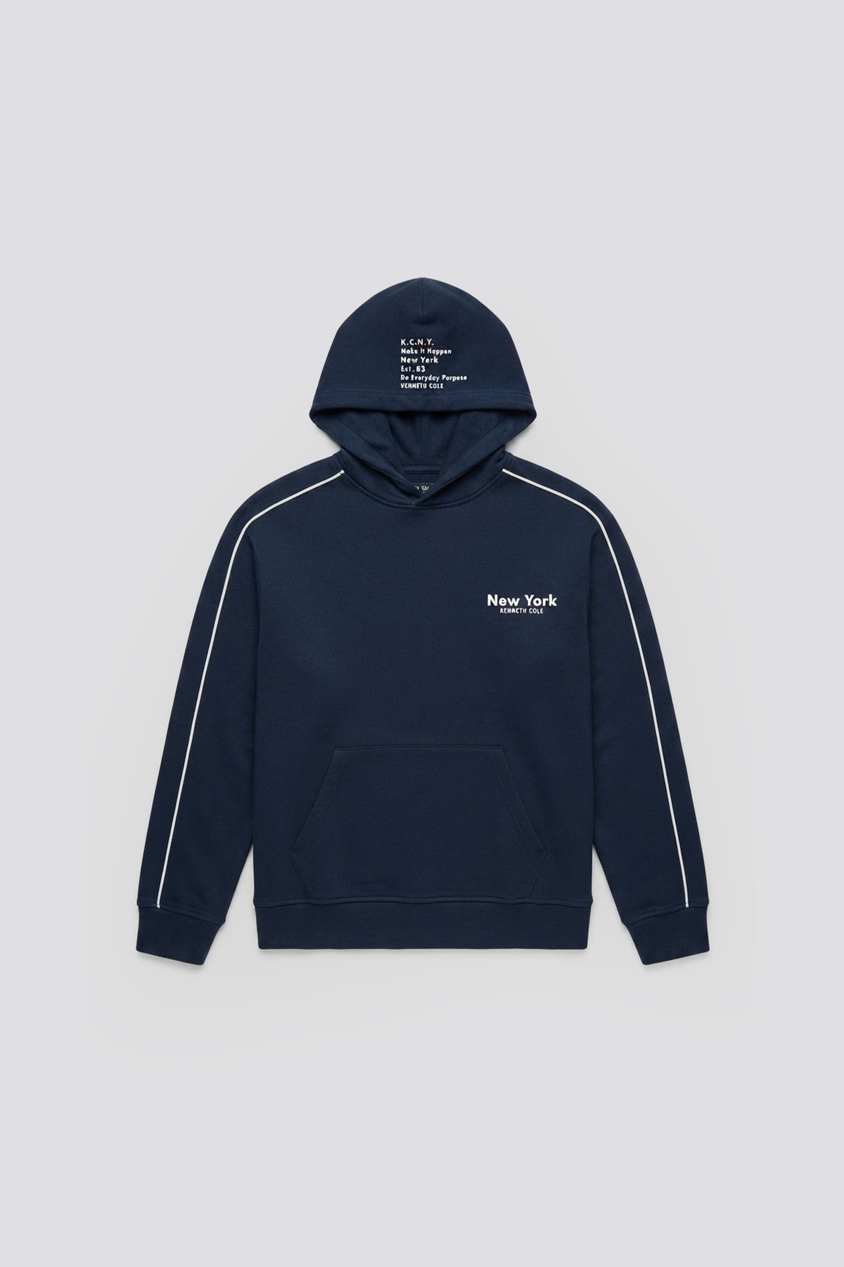 סווטשירט קפוצ'ון עם פסי צד לילדים ונוער | קנת קול