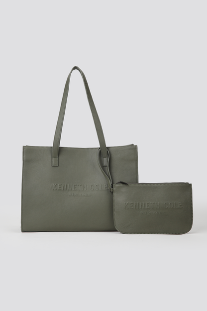 תיק טוט מעור עם נרתיק תואם לנשים | קנת קול