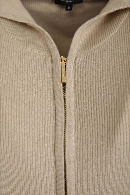 ג'קט ריב סרוג עם קפוצ'ון | קנת קול