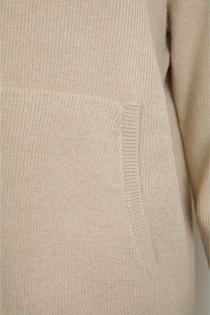 ג'קט ריב סרוג עם קפוצ'ון | קנת קול