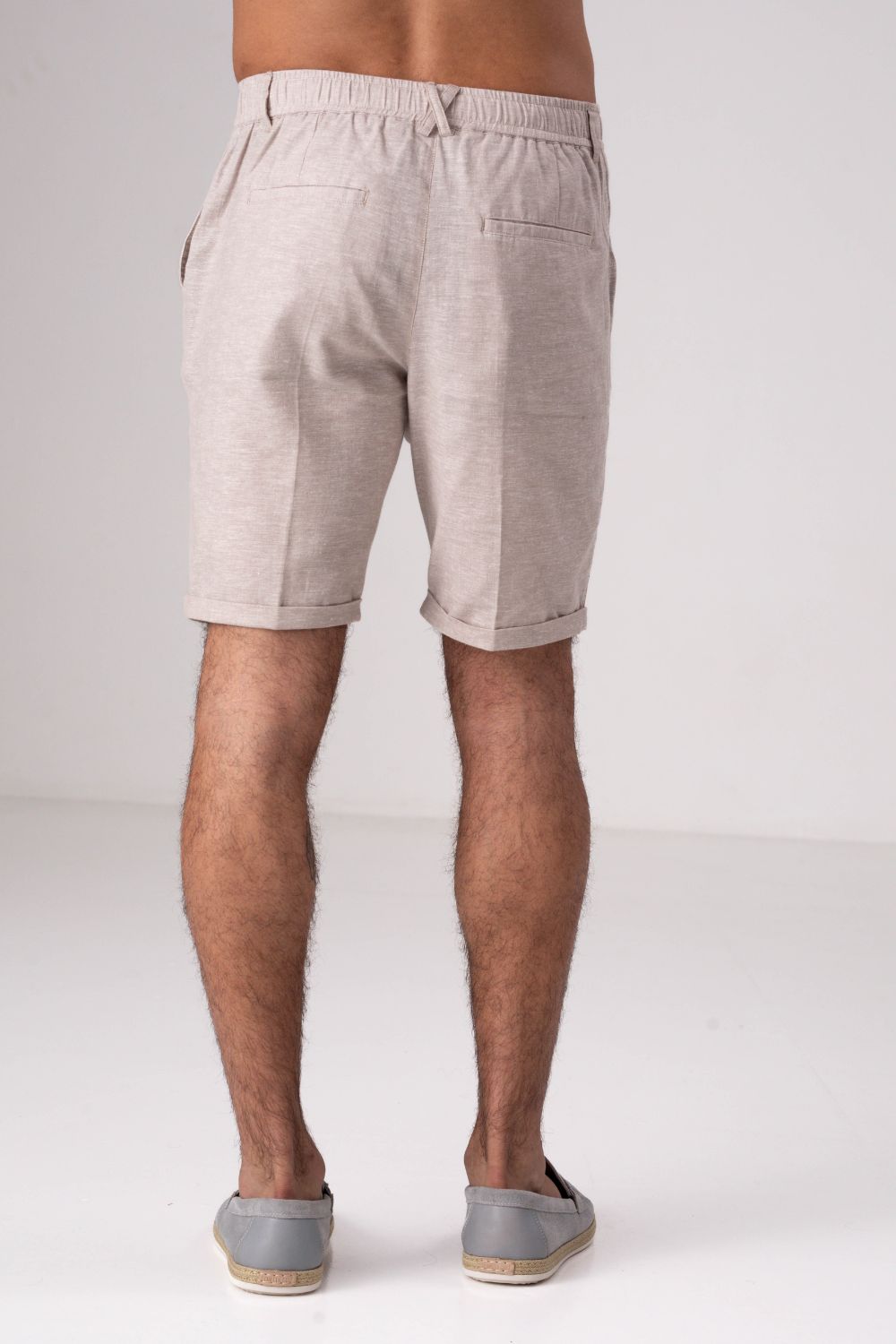 מכנסי ברמודה פשתן לגבר