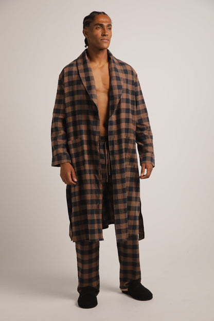 חלוק בית בסגנון משבצות | קנת קול