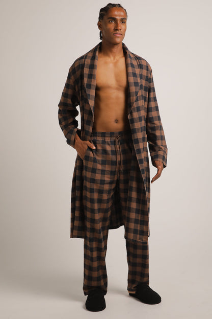 חלוק בית בסגנון משבצות | קנת קול